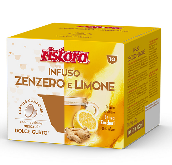 RISTORA Zenzero e limone - κάψουλες Dolce Gusto® 10 τεμάχια