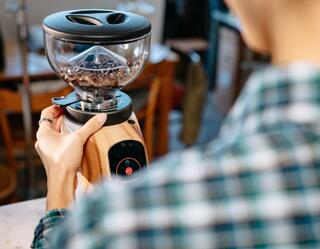 COFFEE GRINDER FIORENZATO AllGRAOUND SENSE BRIGHT SILVER DEEPBLACK F64