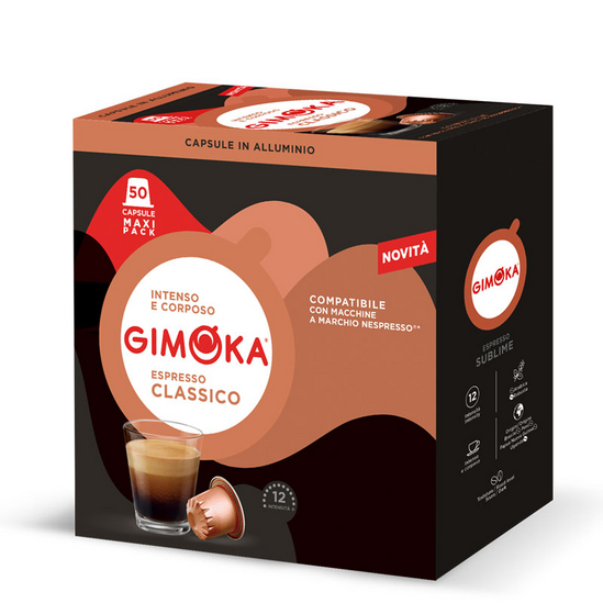 GIMOKA In Alluminio Classico - Nespresso® capsules 50 pcs.