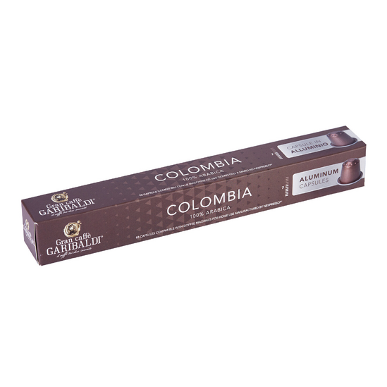GARIBALDI Alluminio Colombia – capsules "Nespresso" system 10 pcs.