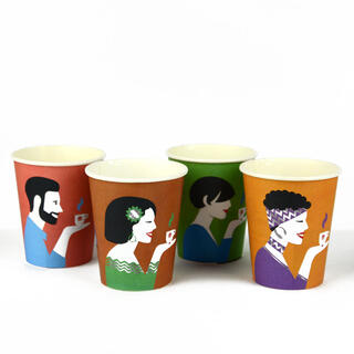Картонске чаше COVIM MIX COLORS 180 мл.