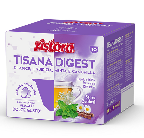 RISTORA Tisana Digest - Dolce Gusto® κάψουλες 10 τεμάχια