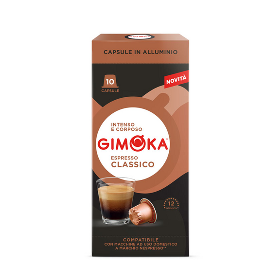 GIMOKA In Alluminio Classico - Nespresso® capsules 10 pcs.
