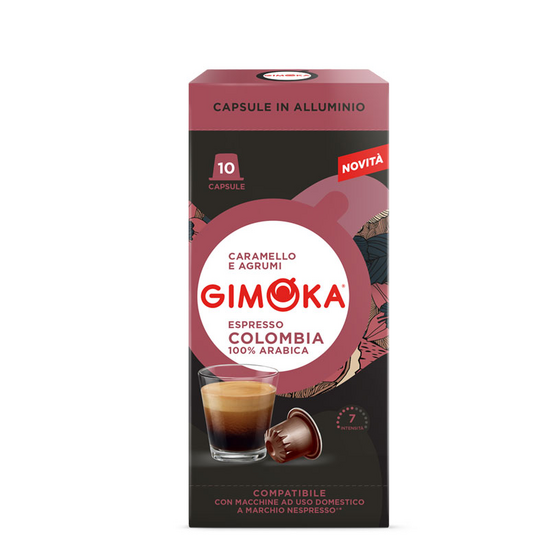 GIMOKA In Alluminio Colombia - капсулы Nespresso® 10 шт.